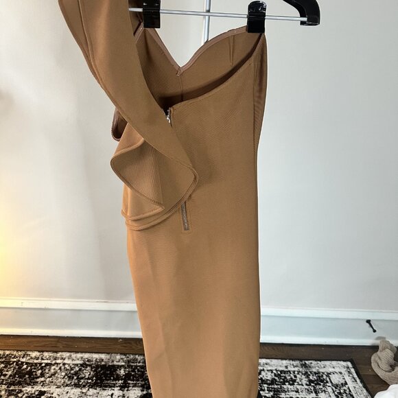 UONBOX Women's One Shoulder Bandage Dress - Picture 3 of 4